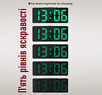 Годинник Deepfox DS-6628 LED цифровий електронний настільний Будильник Дата Температура 15.5 х 6.3см, фото 6