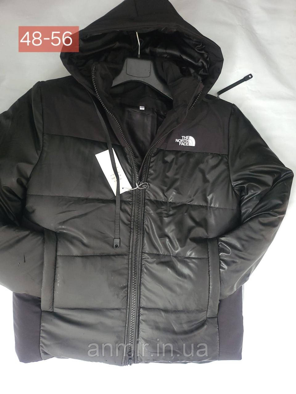 Куртка зимова чоловіча з капюшоном TNF норма 48-56, колір хакі