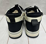 Зимові дитячі кросівки на овчині  Bessky 32-37 чорний, фото 7