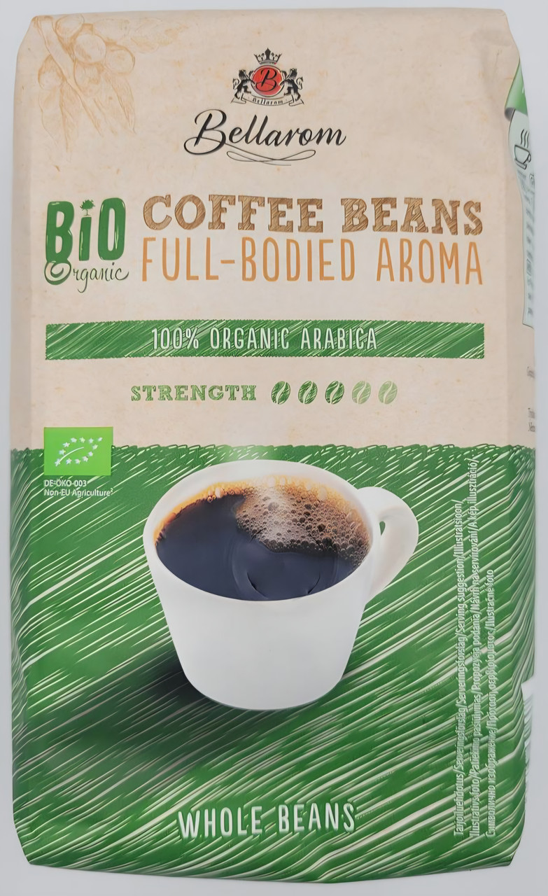 ОРИГІНАЛ! Кава в зернах Bellarom BIO Organic Caffe Crema 500г, 100% Arabica органічна