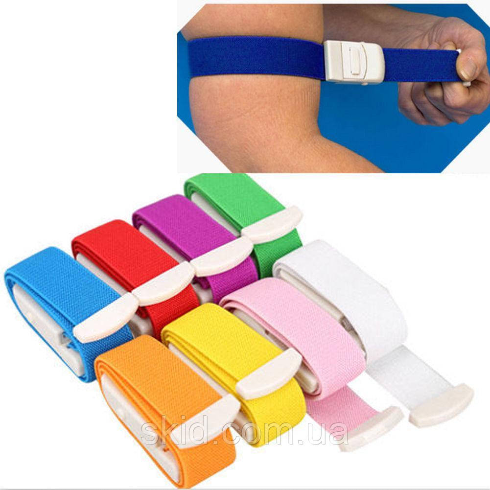 Джгут для внутрішньовенних маніпуляцій багаторазовий із застібкою, фото 1