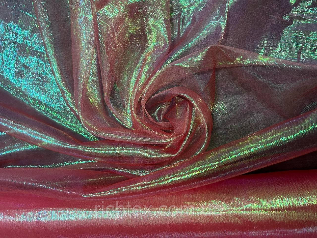 Органза хамелеон Корал, фото 1