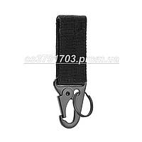 Тактичний карабін на систему Molle на липучці з кільцем (колір чорний) (1447)