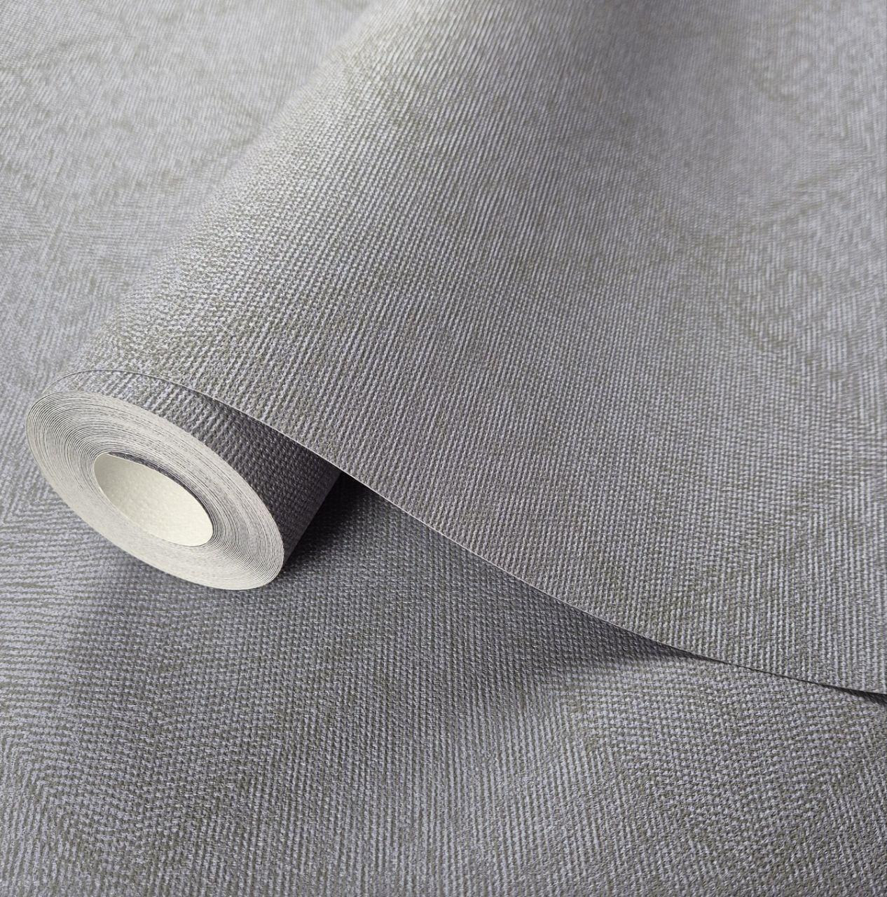 Шпалери вінілові 0.53 × 10.05 м Marburg 30829, сірі з візерунком для спальні, вітальні, коридору, фото 1