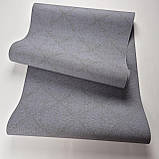 Шпалери вінілові 0.53 × 10.05 м Marburg 30829, сірі з візерунком для спальні, вітальні, коридору, фото 3