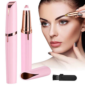 Жіночий епілятор для обличчя Flawless в стилі губної помади, від USB, Рожевий / Депілятор для видалення волосся на обличчі
