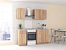 Модульна кухня шириною 1.2 м з підлоговою тумбою під мийку Кухонні меблі з Ламінованого ДСП 15041, фото 2
