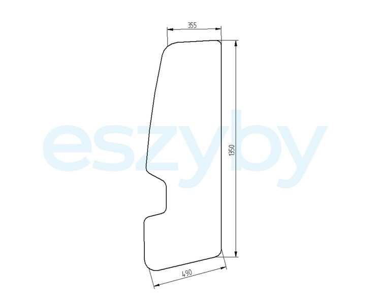 Скло міні екскаватор CAT 301.4C Neuson 1404-дверцята