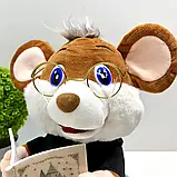 Інтерактивна іграшка мишеня-казкар Limo Toy FT0033 — українські аудіоказки, рухається і говорить, 30 см, фото 8