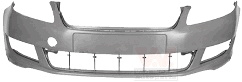 Бампер передній Skoda Fabia 10-14 (Van Wezel) 7628570