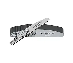 Пилка для нігтів мінеральна STALEKS PRO EXPERT 40 180/240 грит (півмісяць) 1 шт