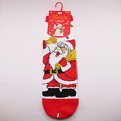 Новорічні шкарпетки жіночі 36-41 білі Coalo 6327-1