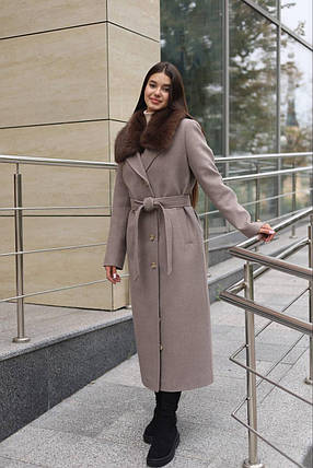 Жіноче зимове довге пальто ПВ-392 р-ри 42–52, фото 1