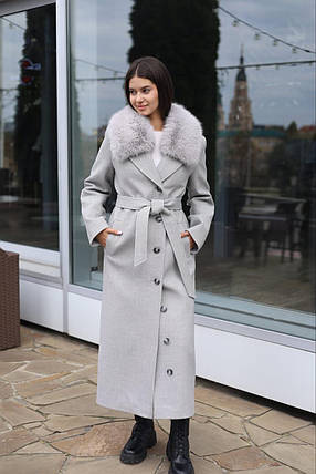 Жіноче зимове довге пальто ПВ-392 р-ри 42–52, фото 2