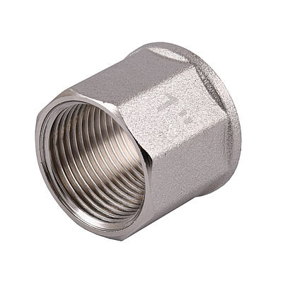 Муфта 1" ВР, нікельована, різьбовий фітинг латунний