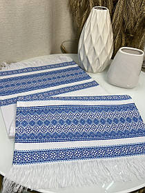 Рушник тканий блакитний (0,85 м. * 0,35 м.)