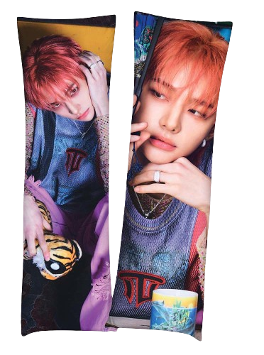 Дакімакура 150х50см  Хван Хенджин Стрей Кідс HyunJin Stray Kids Подушка з наволочкою  двостороння, фото 1