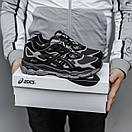 Кросівки чоловічі чорні зимові Asics Gel-NYC Black Grey Gore-Tex Termo (22773), фото 8