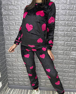 Жіноча  піжама з сердечками,РОЗМІР ТІЛЬКИ 42(S)