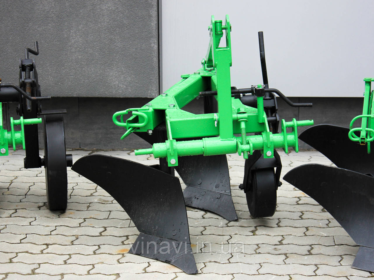 Плуг 2 по 20 см навісний двокорпусний (висока стійка 52 см, посилена рама 80 мм), фото 1
