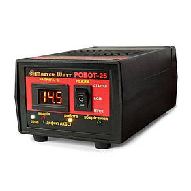 Автоматичний зарядний пристрій, що десульфакує 12 В з функцією пуску РОБОТ-25 Master Watt