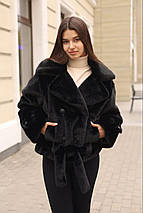 Розкішна зимова шуба з еко-хутра ПВ-381 р-ри 42–54, фото 2