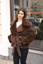 Розкішна зимова шуба з еко-хутра ПВ-381 р-ри 42–54, фото 5