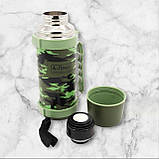 Термос із нержавіючої сталі 1 л колір камуфляж, фото 2
