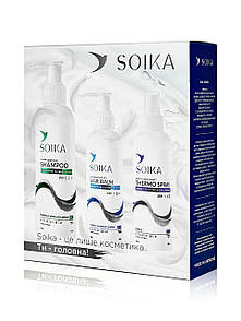 Подарунковий набір для волосся Soika «Очищення і зволоження» 3-в-1