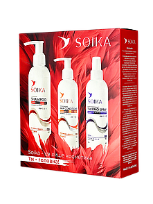 Подарунковий набір для волосся Soika «Глибоке очищення та захист» 3-в-1
