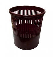 Корзина для сміття пластикова бордова