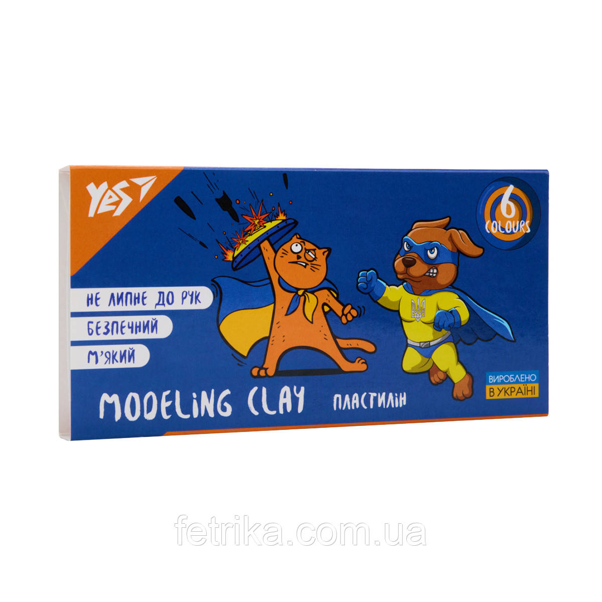 Пластилін YES, 6 кол., 120г Месники, фото 1