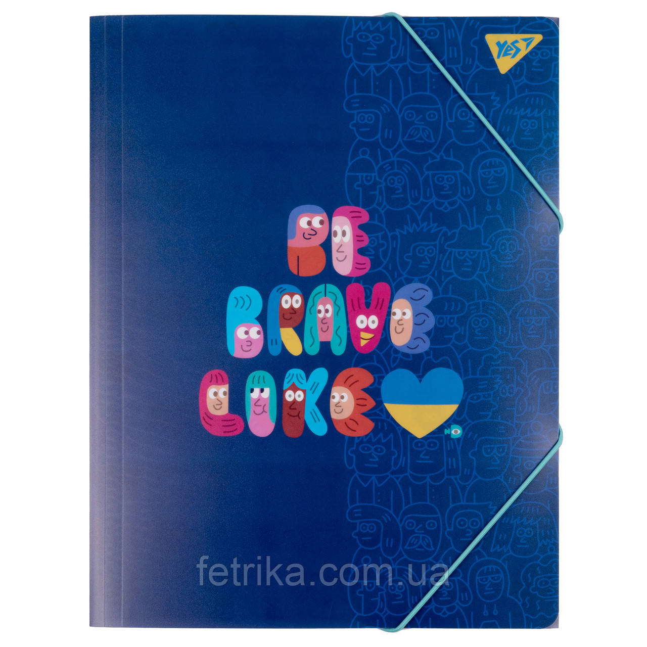 Папка YES A4 на гумці Stand with Ukraine, фото 1