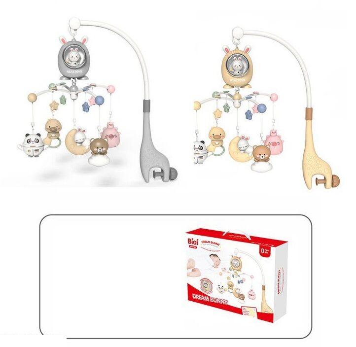 Музична карусель BA 6701 підсвічування, звуки природи, мелодії, музика, таймер, обертається на 360, брязкальця, фото 1