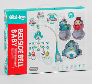 Карусель на кроватку 648 A-56 на 4 брязкальця, мелодія, проєктор