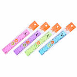 Лінійка Yes 15 см кольорова, прозора, фото 3