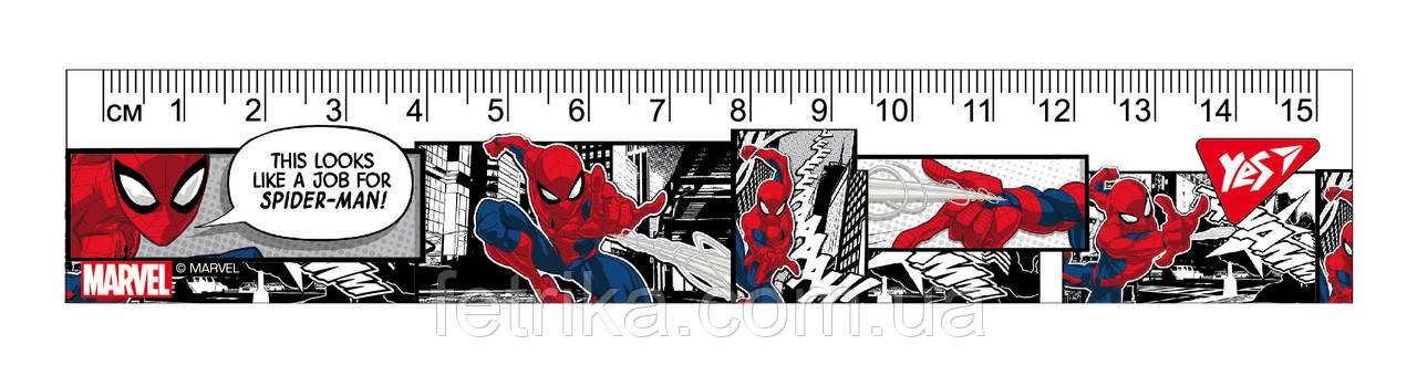 Лінійка YES 15см "Marvel", фото 1