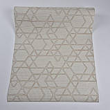 Шпалери вінілові 0.53 × 10.05 м Marburg 30821, бежеві з візерунком для спальні, вітальні, кабінету, фото 4