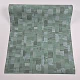 Шпалери вінілові 0.53 × 10.05 м Marburg 30817, зелені з візерунком для спальні, вітальні, кабінету, фото 4