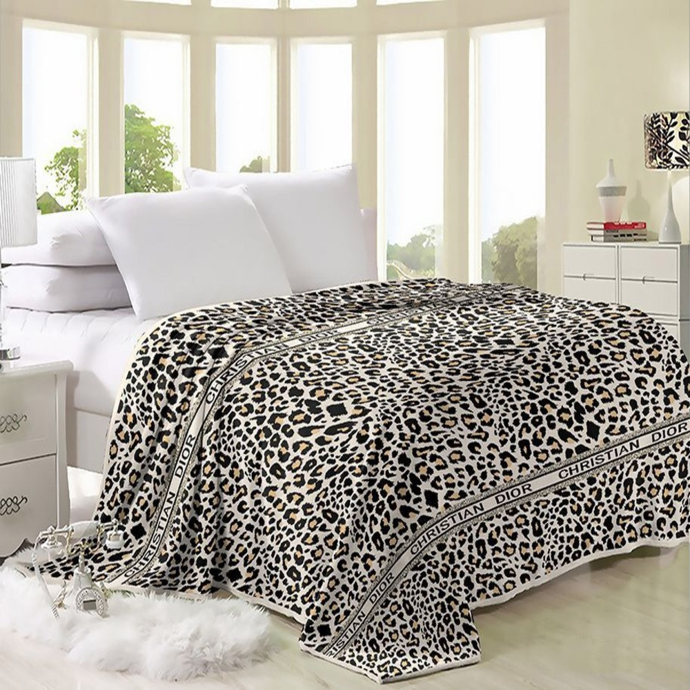 Флісовий плед-покривало Леопардовий принт 160х210 із мікрофібри Велсофт, фото 1