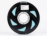 Пластик UA3D PLA Matte WATER BLUE, 1.75мм, 1кг, 190-220°C, Бірюзовий (аквамарин) філамент для 3Д-друку, фото 2