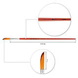 Художній пензель, синтетика Santi Studio, коротка ручка, саблевидний, №4, фото 2