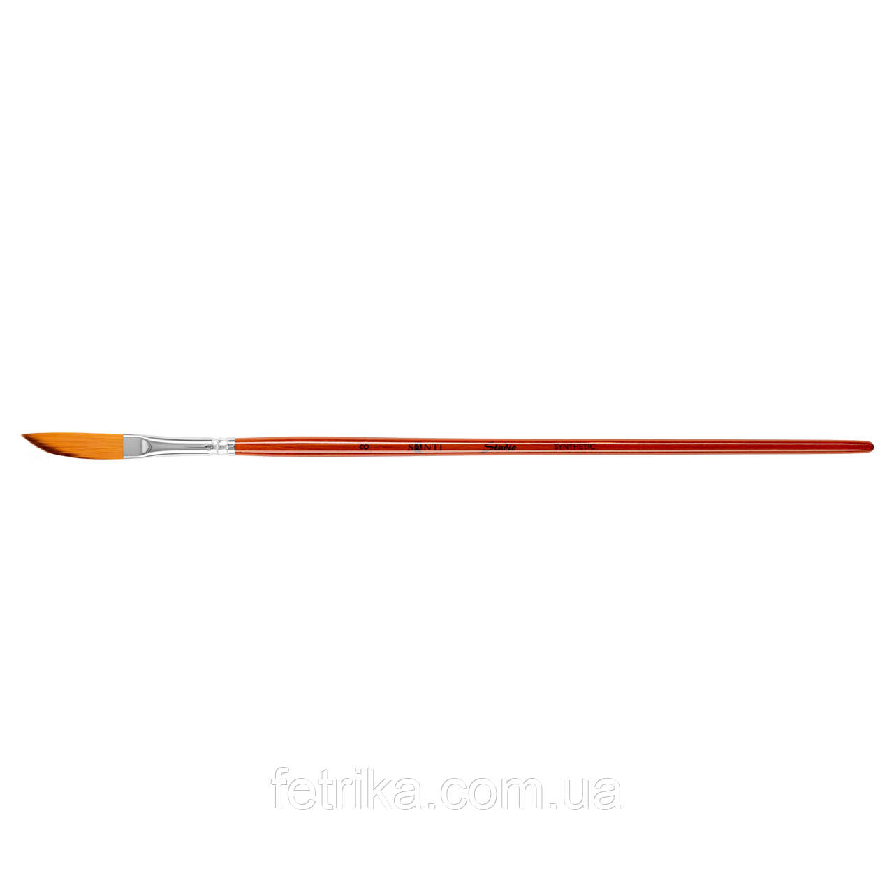 Художній пензель, синтетика Santi Studio, коротка ручка, саблевидний, №8, фото 1