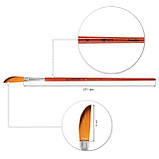 Художній пензель, синтетика Santi Studio, коротка ручка, саблевидний, №10, фото 2