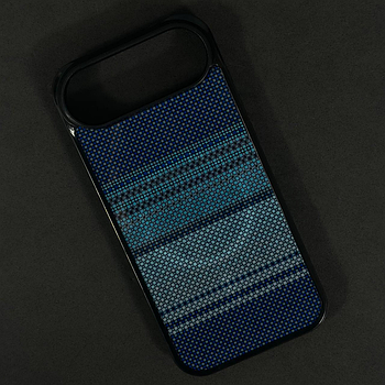 Чохол Gloss Elite Carbonique Magnetic для iPhone 17 Air Pixel Blue