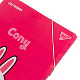 Папка на гумці YES A4 Line Friends Cony, фото 3