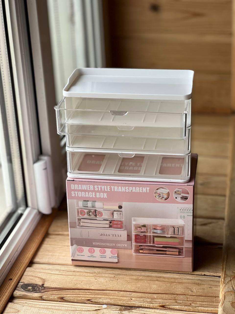 Прозорий ящик AND-1434, пластиковий