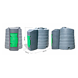 Резервуар пластиковий Metria 9000 літрів (9 куб) для дизельного палива, фото 4