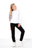 Штаны теплые для девочки детские и подростковые, трехнитка на флисе, от 110см до 170см