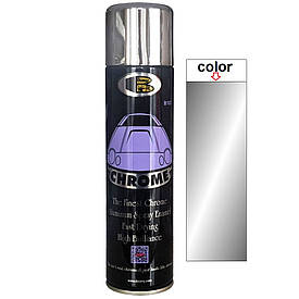 Акрилова фарба спрей з хром-ефектом срібляста Bosny Chrome Silver 300мл